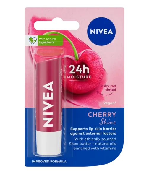 NIVEA Cherry Shine Lip Balm 4.8g