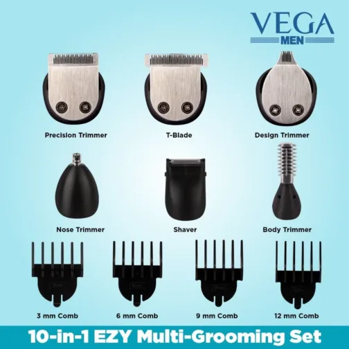 VEGA Men 10-in-1 Ezy Multi-grooming Set (VHTH-22) - Image 3