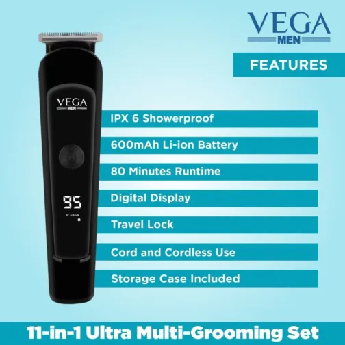 VEGA Men 11-in-1 Ultra Multi-grooming Set (VHTH-20) - Image 5