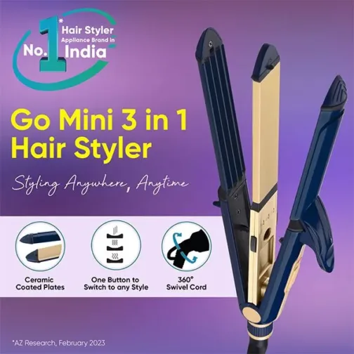 VEGA Go Mini 3 in 1 Hair Styler (VHSCC-06) - Image 2