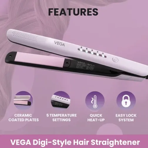 Vega Digi-Style Hair Straightener - VHSH-31 - Image 2