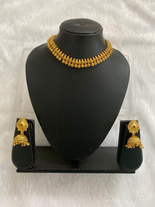 Traditional Temple Gold Choker Set