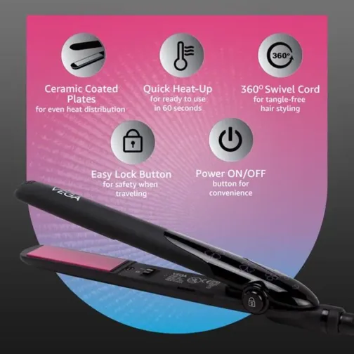 Vega Adore Hair Straightener - VHSH-18 - Image 3