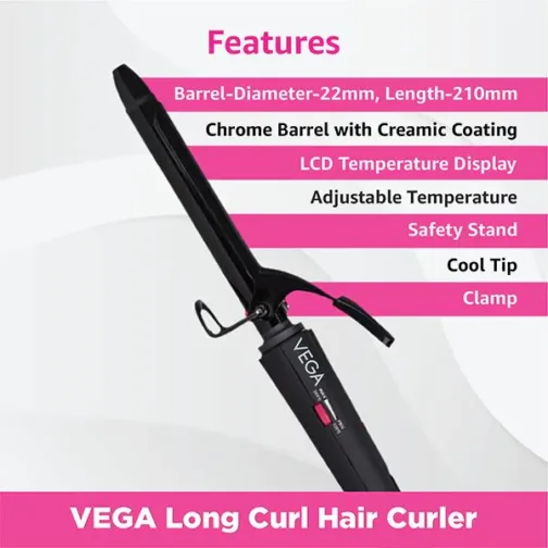 Smooth Curl Hair Curler (19MM Barrel) - VHCH-03 - Image 4