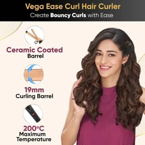 Ease Curl Hair Curler (19MM Barrel) - VHCH-01 - Image 3