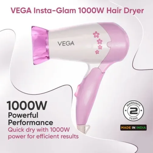 Vega Insta Glam 1000 Watts Hair Dryer - VHDH-20 - Image 3