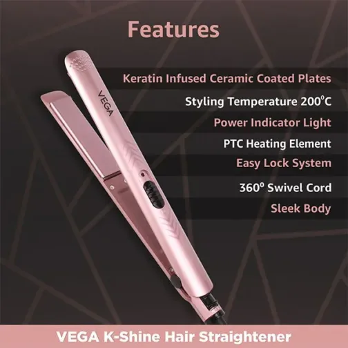 Vega K-Shine Hair Straightener-VHSH-28 - Image 4