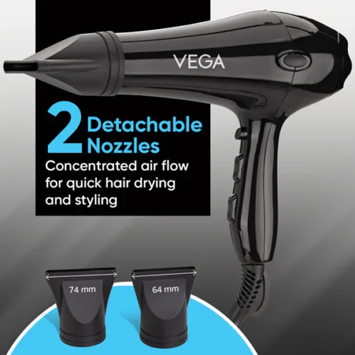 Vega Pro Touch 1800-2000 Watts Hair Dryer - VHDP-02 - Image 3