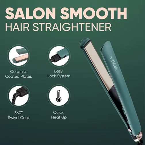 Vega Salon Smooth Hair Straightener - VHSH-42 - Image 5