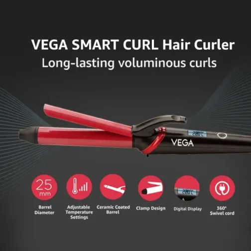 VEGA Smart Curl Hair Curler-VHCH-06 - Image 5