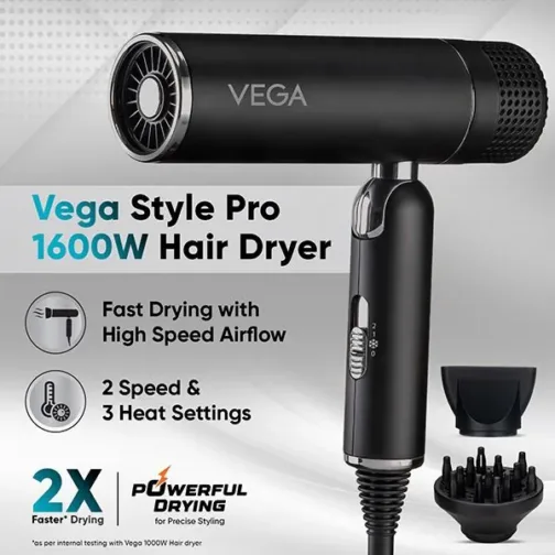 Vega Style Pro 1600W Hair Dryer - VHDH-34 - Image 2