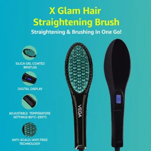 X-Glam Hair Straightening Brush - VHSB-01 - Image 5